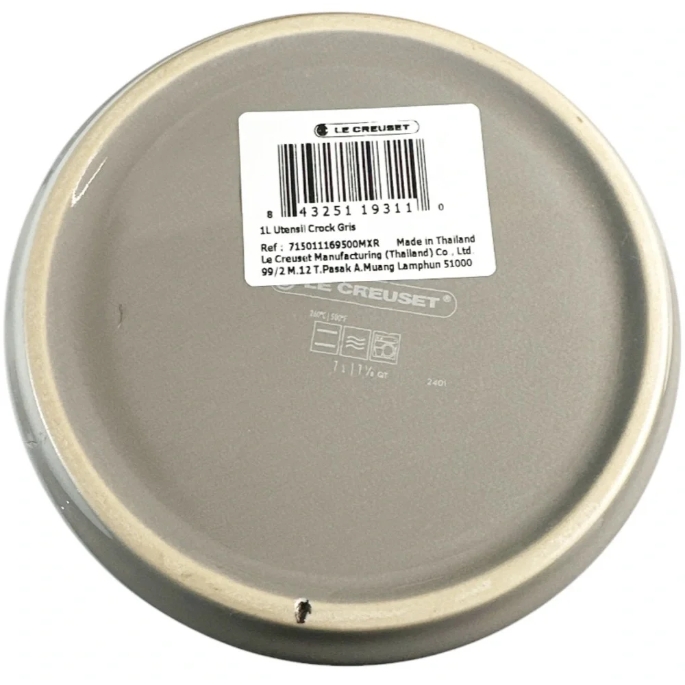 Le Creuset Grey Stoneware Utensil Crock